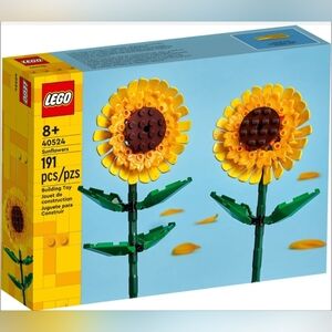 LEGO Sunflower Display Set with Yellow and Green 40524